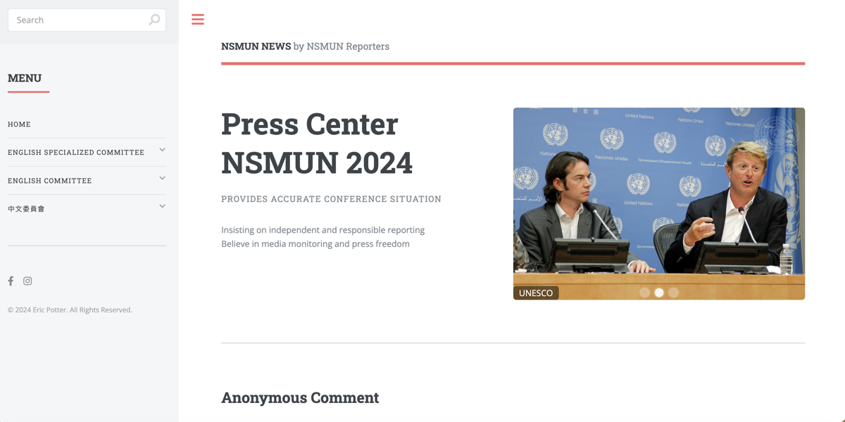 NSMUN News Platform